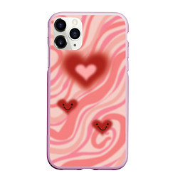 Чехол iPhone 11 Pro матовый Моя странная любовь, цвет: 3D-розовый