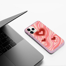 Чехол iPhone 11 Pro матовый Моя странная любовь, цвет: 3D-розовый — фото 2
