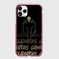 Чехол iPhone 11 Pro матовый Gaimin Gladiators style, цвет: 3D-малиновый