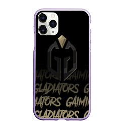 Чехол iPhone 11 Pro матовый Gaimin Gladiators style, цвет: 3D-светло-сиреневый