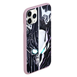 Чехол iPhone 11 Pro матовый Белый адский демон, цвет: 3D-розовый — фото 2