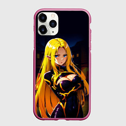 Чехол iPhone 11 Pro матовый Альфа - Сад теней, цвет: 3D-малиновый