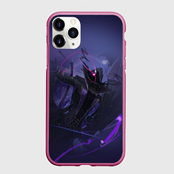 Чехол iPhone 11 Pro матовый Восхождение в тени - слизь, цвет: 3D-малиновый