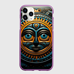 Чехол iPhone 11 Pro матовый Африканское солнце, цвет: 3D-фиолетовый