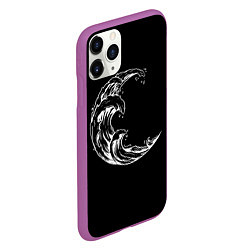 Чехол iPhone 11 Pro матовый Moon wave, цвет: 3D-фиолетовый — фото 2