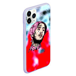 Чехол iPhone 11 Pro матовый Lil peep steel rap, цвет: 3D-светло-сиреневый — фото 2