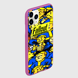 Чехол iPhone 11 Pro матовый Fallout logo game, цвет: 3D-фиолетовый — фото 2