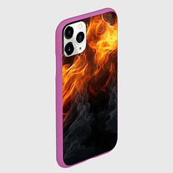 Чехол iPhone 11 Pro матовый Огонь и дым, цвет: 3D-фиолетовый — фото 2