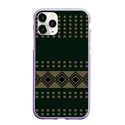 Чехол iPhone 11 Pro матовый Паттерн СССР 80 Слово пацана сериал, цвет: 3D-светло-сиреневый