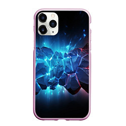 Чехол iPhone 11 Pro матовый Ледяные плиты, цвет: 3D-розовый