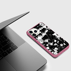 Чехол iPhone 11 Pro матовый Мэгуми Фушигуро - Магическая битва, цвет: 3D-малиновый — фото 2