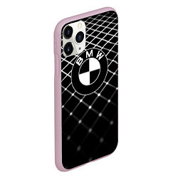 Чехол iPhone 11 Pro матовый BMW спортивная сетка, цвет: 3D-розовый — фото 2