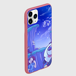 Чехол iPhone 11 Pro матовый The Amazing Digital Circus night, цвет: 3D-малиновый — фото 2