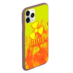 Чехол iPhone 11 Pro матовый Stalker yellow flame, цвет: 3D-коричневый — фото 2