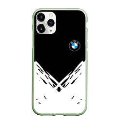 Чехол iPhone 11 Pro матовый BMW стильная геометрия спорт, цвет: 3D-салатовый