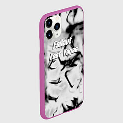 Чехол iPhone 11 Pro матовый Fallout краски черные, цвет: 3D-фиолетовый — фото 2