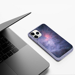 Чехол iPhone 11 Pro матовый Космические брызги, цвет: 3D-светло-сиреневый — фото 2