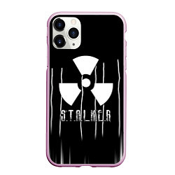 Чехол iPhone 11 Pro матовый Stalker чернобыль, цвет: 3D-розовый