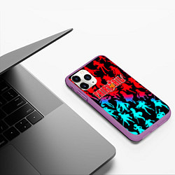 Чехол iPhone 11 Pro матовый Хвост Хвеи anime, цвет: 3D-фиолетовый — фото 2