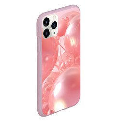 Чехол iPhone 11 Pro матовый Розовые шары, цвет: 3D-розовый — фото 2