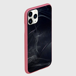 Чехол iPhone 11 Pro матовый Серый дым и тьма, цвет: 3D-малиновый — фото 2