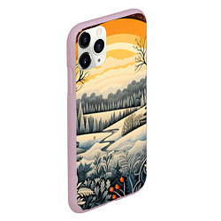 Чехол iPhone 11 Pro матовый Сказочный узор, цвет: 3D-розовый — фото 2