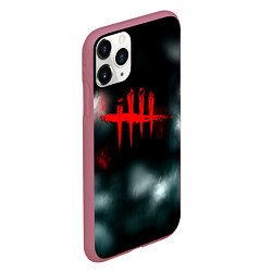 Чехол iPhone 11 Pro матовый Dead by daylight horror, цвет: 3D-малиновый — фото 2