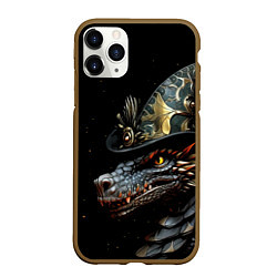Чехол iPhone 11 Pro матовый Дракон севера, цвет: 3D-коричневый