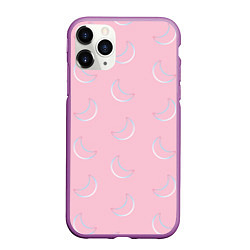 Чехол iPhone 11 Pro матовый Розовая луна, цвет: 3D-фиолетовый
