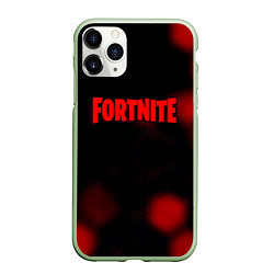 Чехол iPhone 11 Pro матовый Fortnite the games, цвет: 3D-салатовый