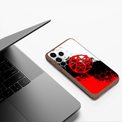 Чехол iPhone 11 Pro матовый Печать Альфонса - стальной алхимик, цвет: 3D-коричневый — фото 2