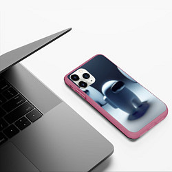 Чехол iPhone 11 Pro матовый Among us - fantasy - ai art, цвет: 3D-малиновый — фото 2