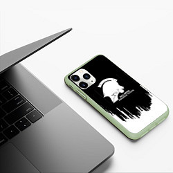 Чехол iPhone 11 Pro матовый Death Stranding the game, цвет: 3D-салатовый — фото 2