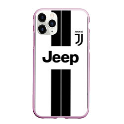 Чехол iPhone 11 Pro матовый Juventus collection, цвет: 3D-розовый