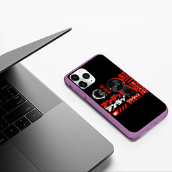 Чехол iPhone 11 Pro матовый Undead Unluck Нежити не Повезло, цвет: 3D-фиолетовый — фото 2