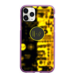 Чехол iPhone 11 Pro матовый Twenty one pilots yellow music, цвет: 3D-фиолетовый