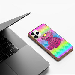 Чехол iPhone 11 Pro матовый Медвежонок Лил Пип, цвет: 3D-коричневый — фото 2