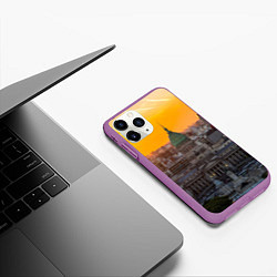 Чехол iPhone 11 Pro матовый Буэнос-Айрес, цвет: 3D-фиолетовый — фото 2