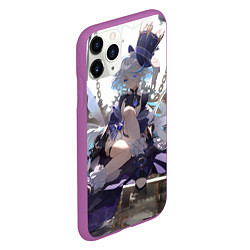 Чехол iPhone 11 Pro матовый Genshin Impact Фурина, цвет: 3D-фиолетовый — фото 2