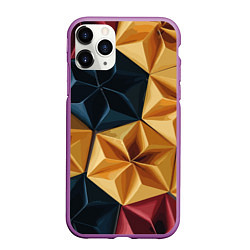 Чехол iPhone 11 Pro матовый Ромбовое вдохновение, цвет: 3D-фиолетовый