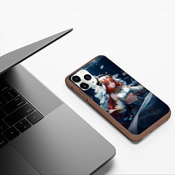 Чехол iPhone 11 Pro матовый Нилу из игры genshin impact, цвет: 3D-коричневый — фото 2