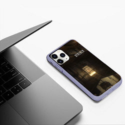 Чехол iPhone 11 Pro матовый STALKER монстр в лаборатории, цвет: 3D-светло-сиреневый — фото 2