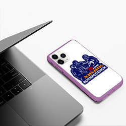 Чехол iPhone 11 Pro матовый Химик Воскресенск, цвет: 3D-фиолетовый — фото 2