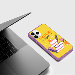 Чехол iPhone 11 Pro матовый Учитель года любимый, цвет: 3D-фиолетовый — фото 2