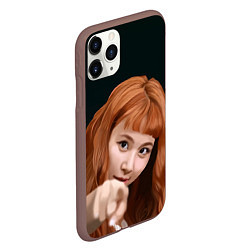 Чехол iPhone 11 Pro матовый Момо Твайс, цвет: 3D-коричневый — фото 2