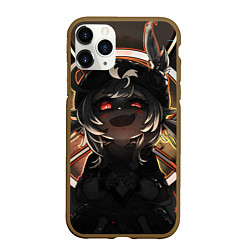 Чехол iPhone 11 Pro матовый Genshin Impact Klee Yandere, цвет: 3D-коричневый