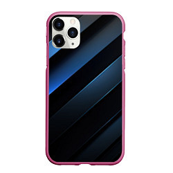 Чехол iPhone 11 Pro матовый Синий хаос, цвет: 3D-малиновый