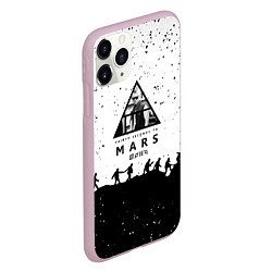 Чехол iPhone 11 Pro матовый Thirty seconds to mars Jared Leto music, цвет: 3D-розовый — фото 2