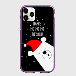 Чехол iPhone 11 Pro матовый Happy ho ho ho to you, цвет: 3D-фиолетовый