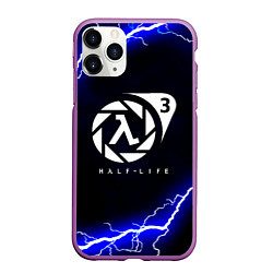 Чехол iPhone 11 Pro матовый Half life storm city, цвет: 3D-фиолетовый